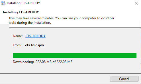 ETS-FREDDY installation dialog